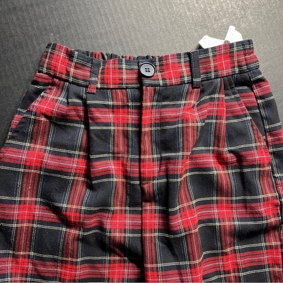 Bershka Red/Black Plaid pants Size Small - Picture 6 of 16